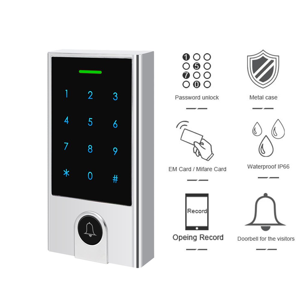 10,000 Users WiFi Tuya App Smart Door Lock IC /ID Card Reader smart lock Keypad Waterproof Door Access Control System