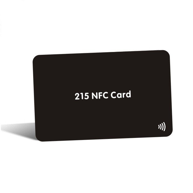 Personalized Custom Full Black Blank Matte Finish Social Media RFID Smart PVC Digital NFC PVC Plastic Business Card