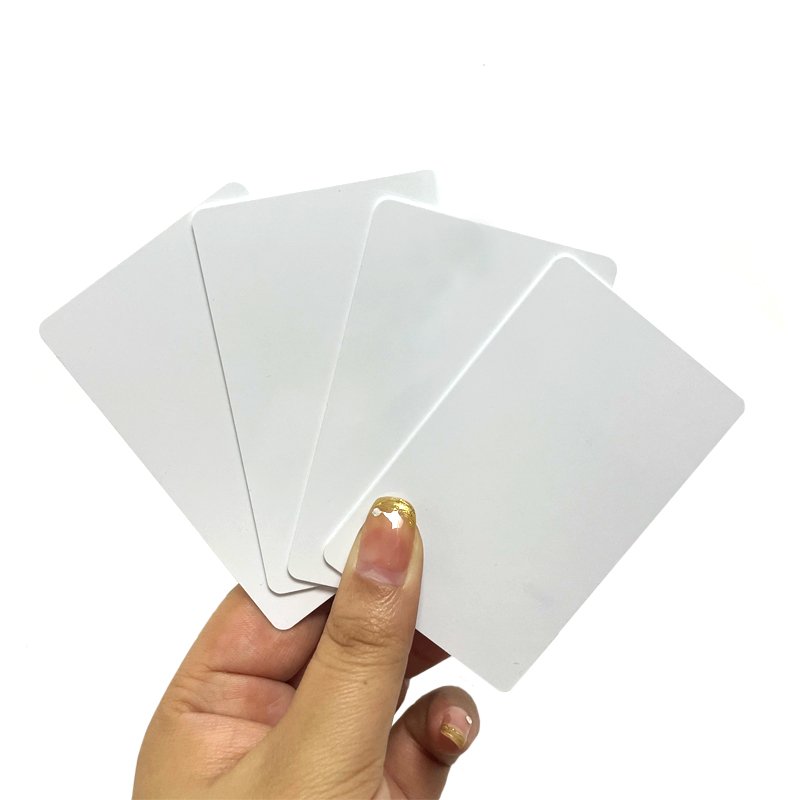 RFID 13.56mhz ISO15693 512bit 2048bit smart access control business cards white blank pvc ID card with chip for printing