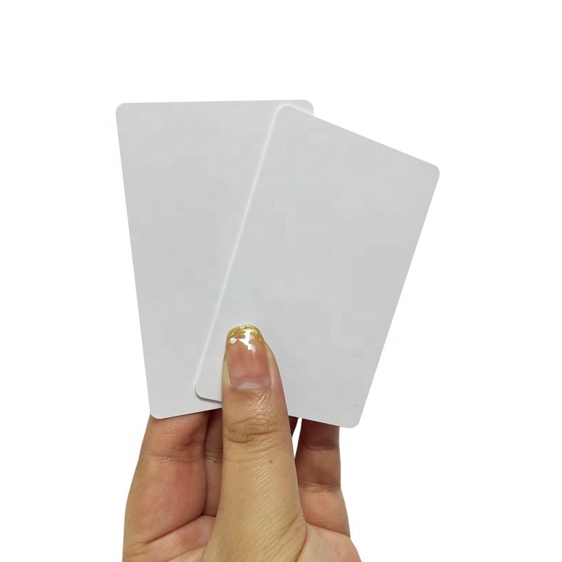 RFID 13.56mhz ISO15693 512bit 2048bit smart access control business cards white blank pvc ID card with chip for printing