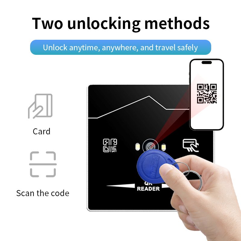 Proximity 13.56mhz RFID Outdoor QR Code Reader Embedded NFC Smart Wiegand26/34 Turnstile QR Code Access Control Reader