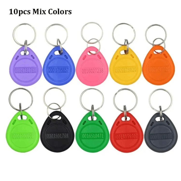 125KHz RFID Card TK4100 EM4100 Proximity Keyfobs Smart Secure Door Entry Access Control ID Keychain Token Tag