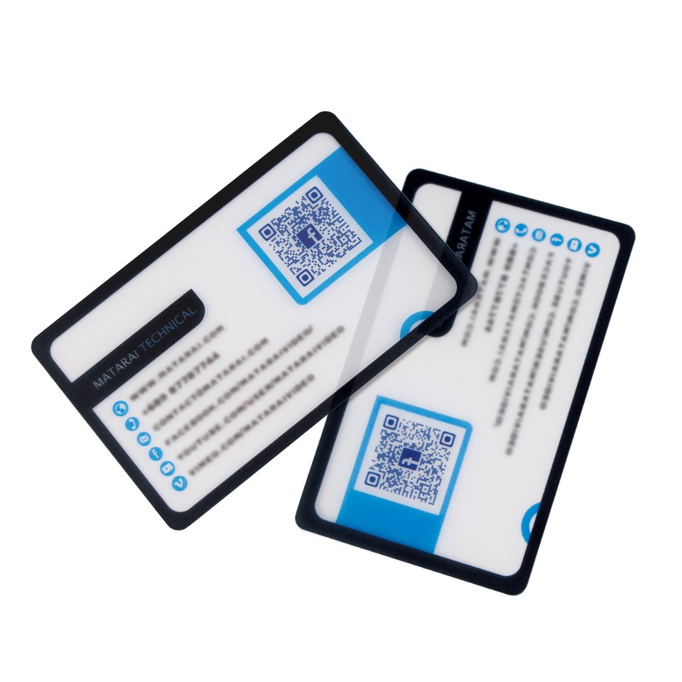 Cheap transparent card ever! Plastic PVC transparent Frosted finish business card
