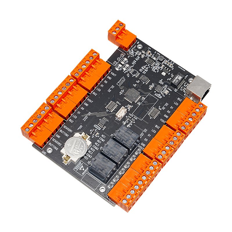 Web Embedded IP/TPC 2 Door access controller board Wiegand output for door access controller panel