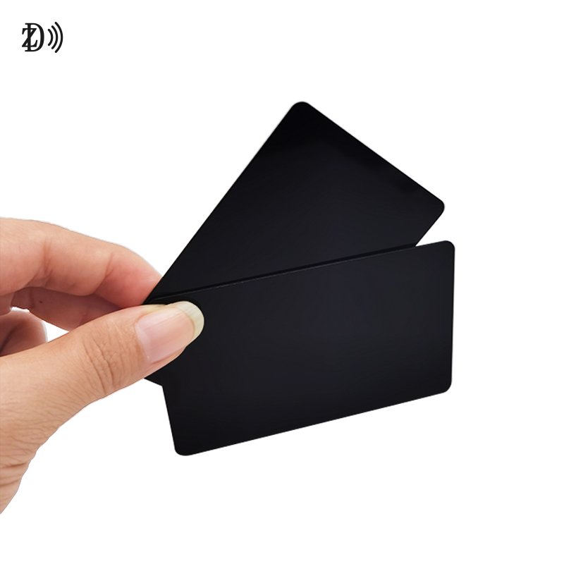 Printable Black Matte NFC Card PVC 13.56Mhz NTAG213 Access Control Blank RFID Card