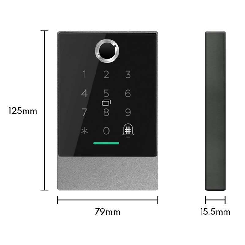 Waterproof TTlock App Smart Door Lock Reader Rfid Biometric Fingerprint Door Access Control System Keypad K2F
