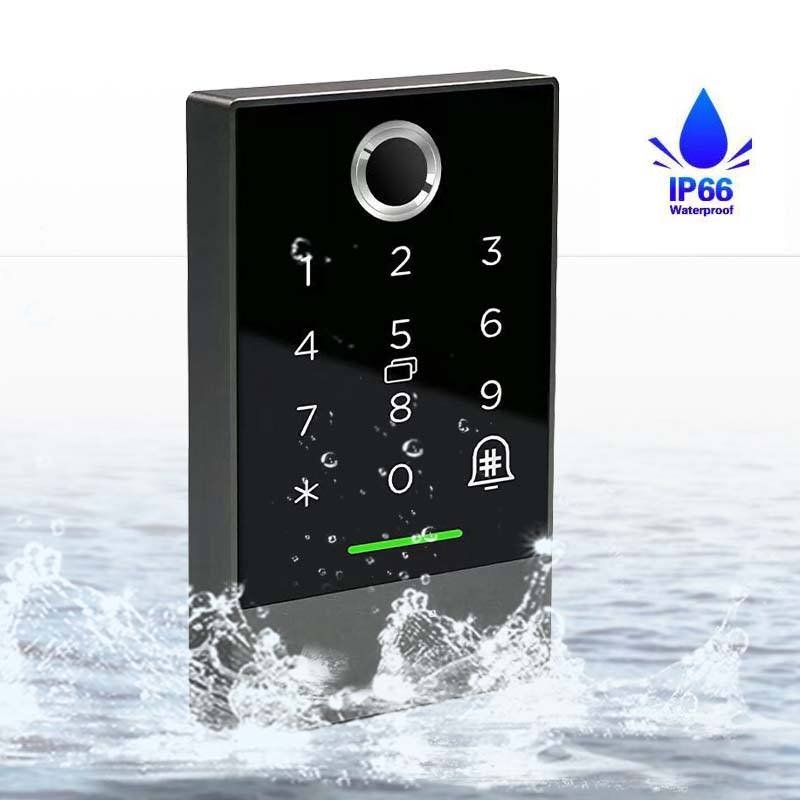Waterproof TTlock App Smart Door Lock Reader Rfid Biometric Fingerprint Door Access Control System Keypad K2F