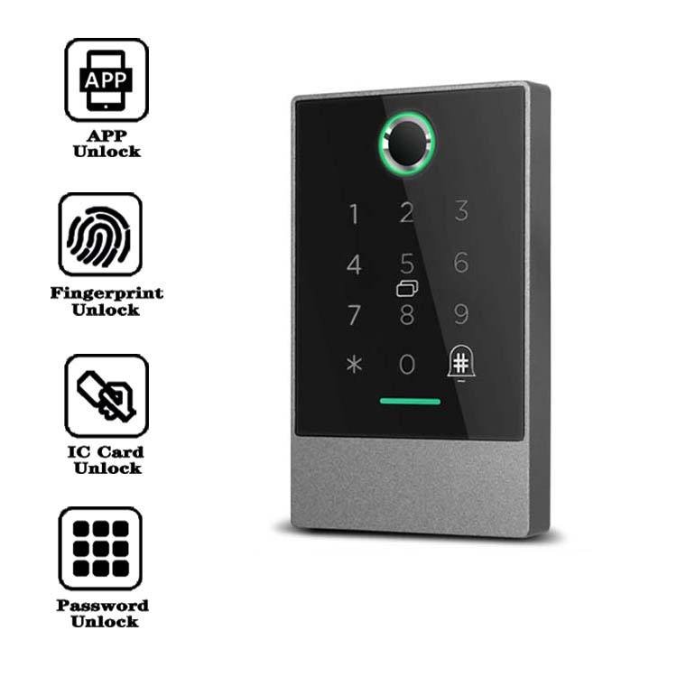 Waterproof TTlock App Smart Door Lock Reader Rfid Biometric Fingerprint Door Access Control System Keypad K2F