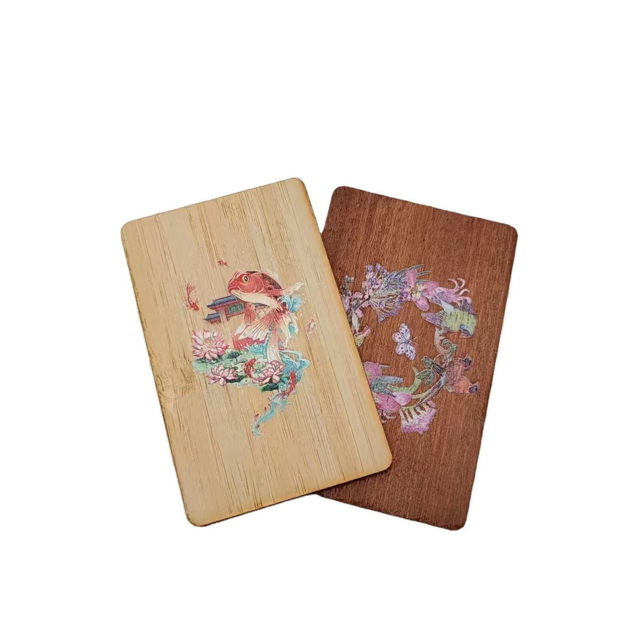 UV printing 13.56mhz Eco-friendly waterproof MIFARE Classic EV1 1k/4k birch Wood Hotel Key Card