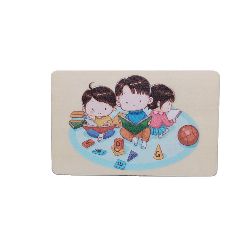 UV printing 13.56mhz Eco-friendly waterproof MIFARE Classic EV1 1k/4k birch Wood Hotel Key Card