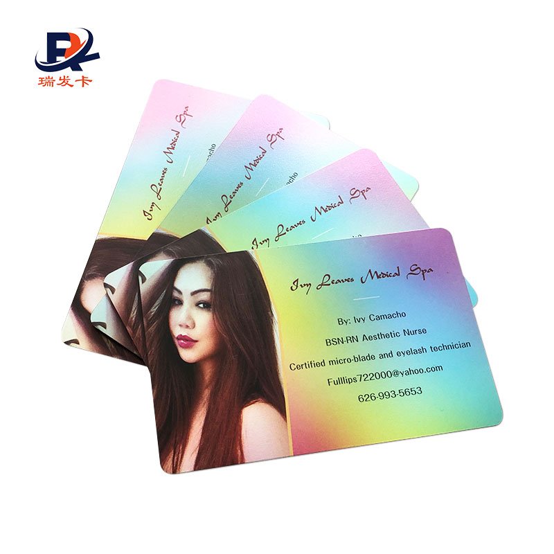 Custom printing Business Gift for VIP Rainbow card