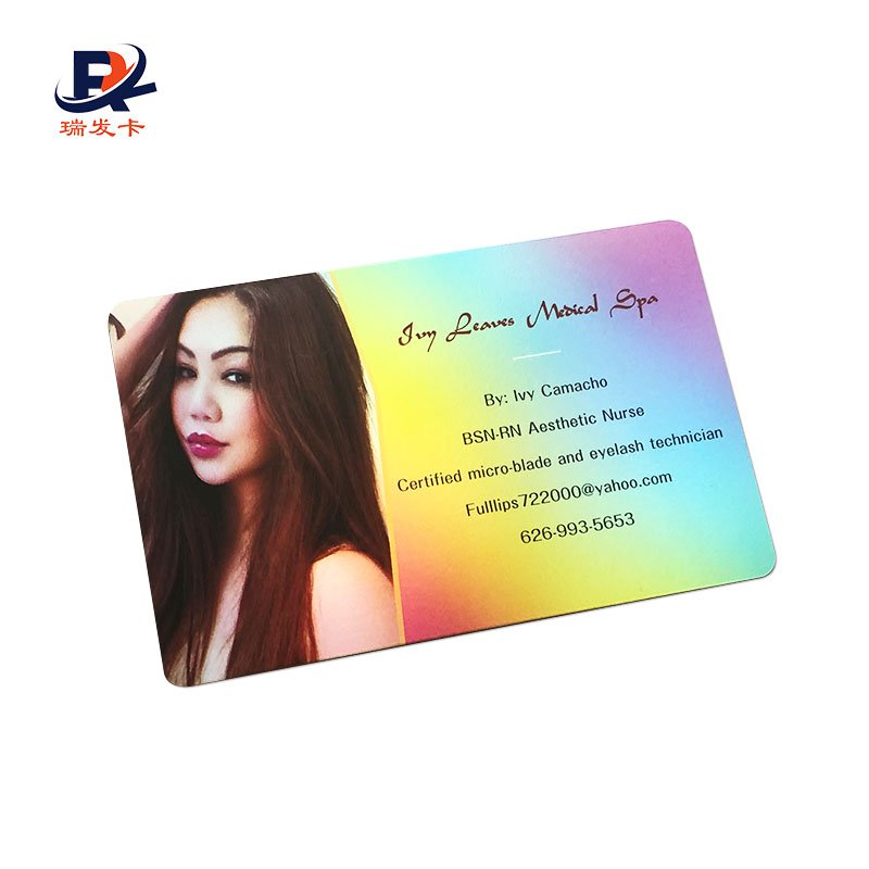 Custom printing Business Gift for VIP Rainbow card