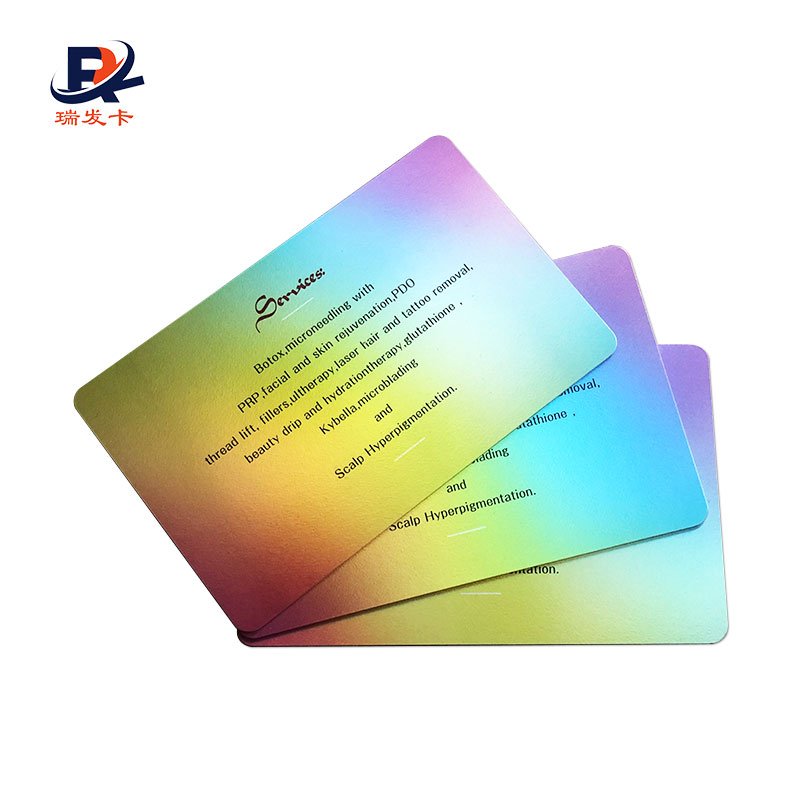 Custom printing Business Gift for VIP Rainbow card