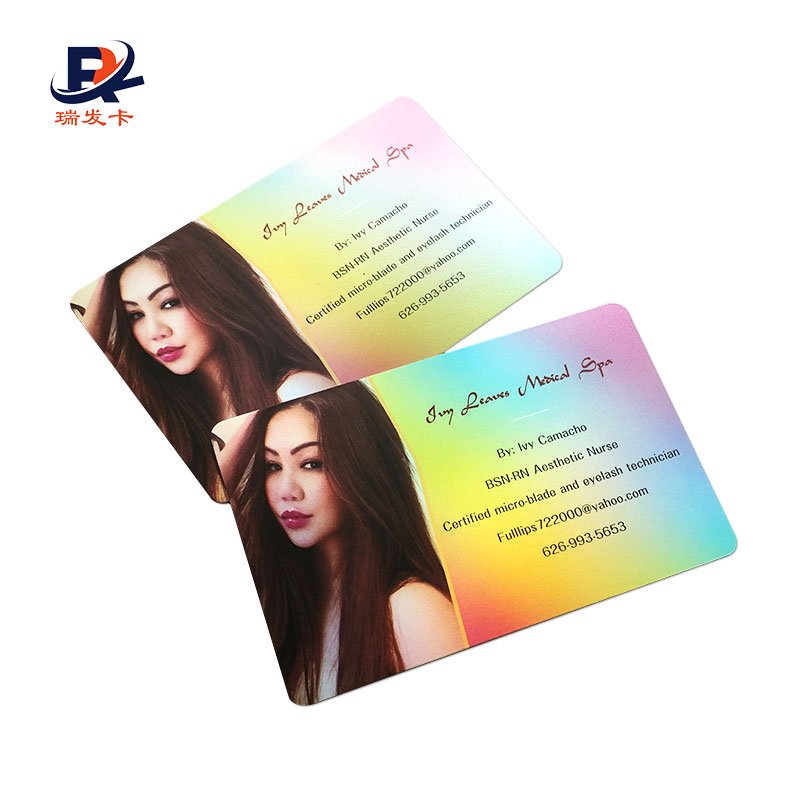 Custom printing Business Gift for VIP Rainbow card