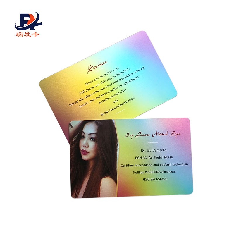 Custom printing Business Gift for VIP Rainbow card