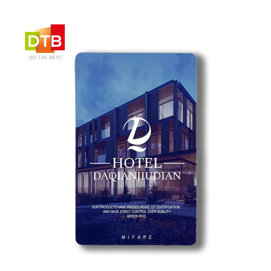 Custom Access control Cards rfid chip 13.56MHz For NFC Hotel Key Card Hotel Smart Door Card