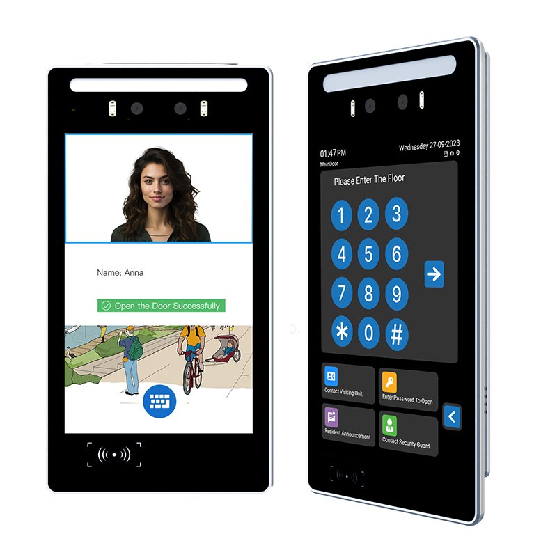 Thimoo 8 Inch Android Video Intercom Door Access Control System with Face Recognition WiFi IP and TCP Network OEM Customizable