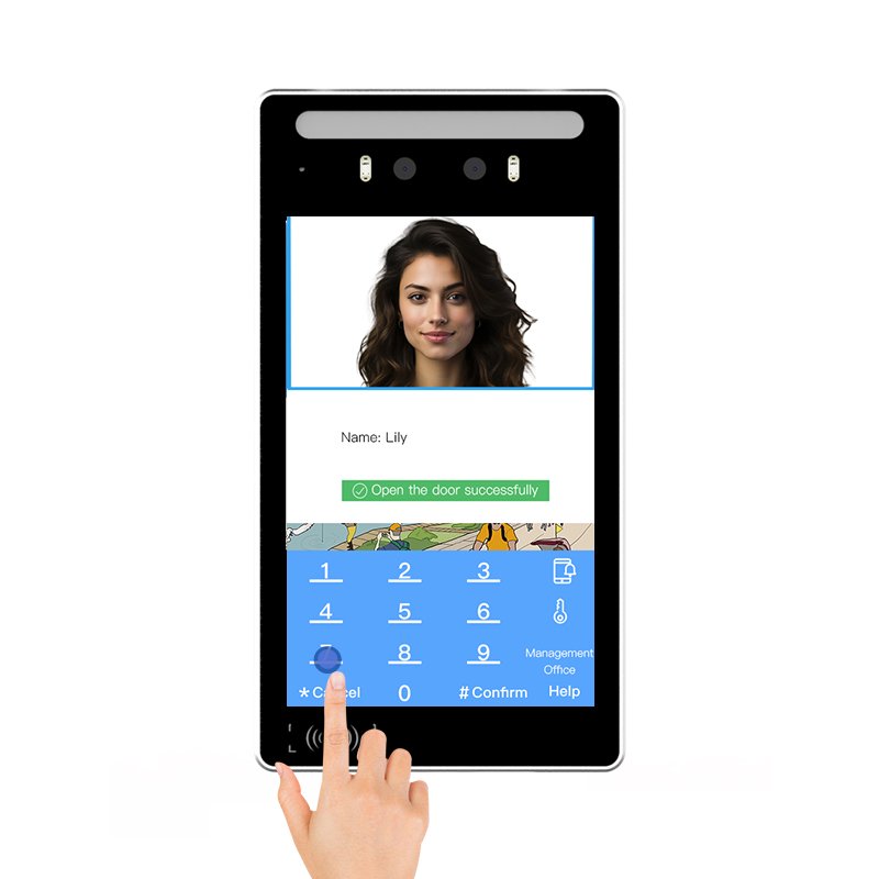 Thimoo 8 Inch Android Video Intercom Door Access Control System with Face Recognition WiFi IP and TCP Network OEM Customizable