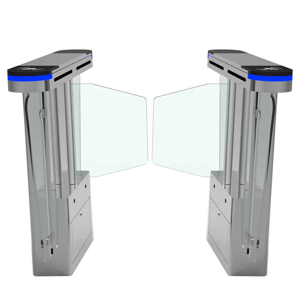 Bosiny custom oem odm Available CE Automatic Swing Barrier gate with RFID IC Card Readers Access Control Entrance Turnstile