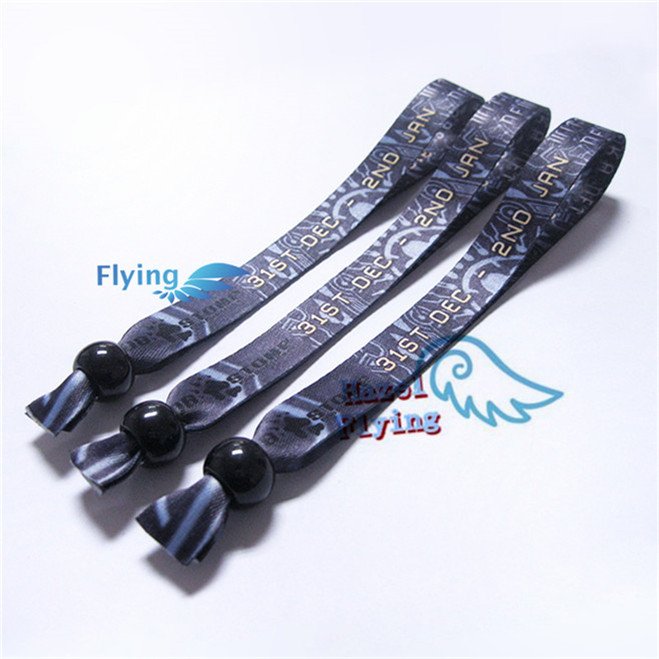 Gold RFID Card for Event Fabric Wristbands