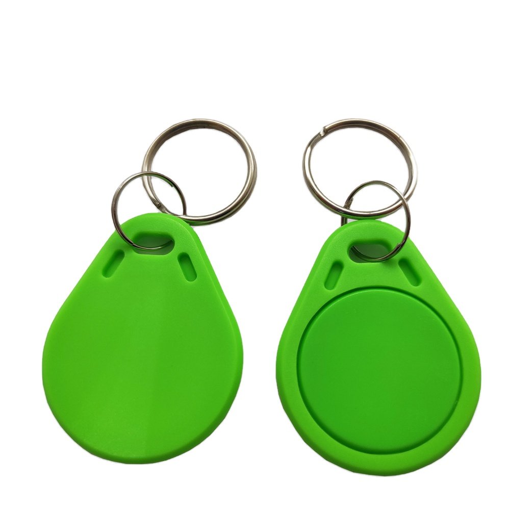 Hot Sale High Quality Waterproof FM11RF08 ABS Keyfob 13.56MHz RFID Key Tag Keychain with metal ring