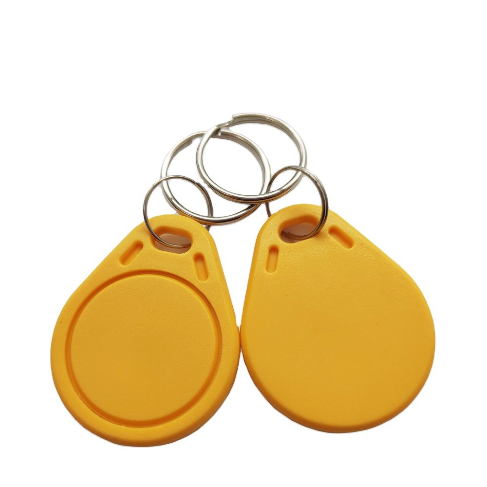 Hot Sale High Quality Waterproof FM11RF08 ABS Keyfob 13.56MHz RFID Key Tag Keychain with metal ring
