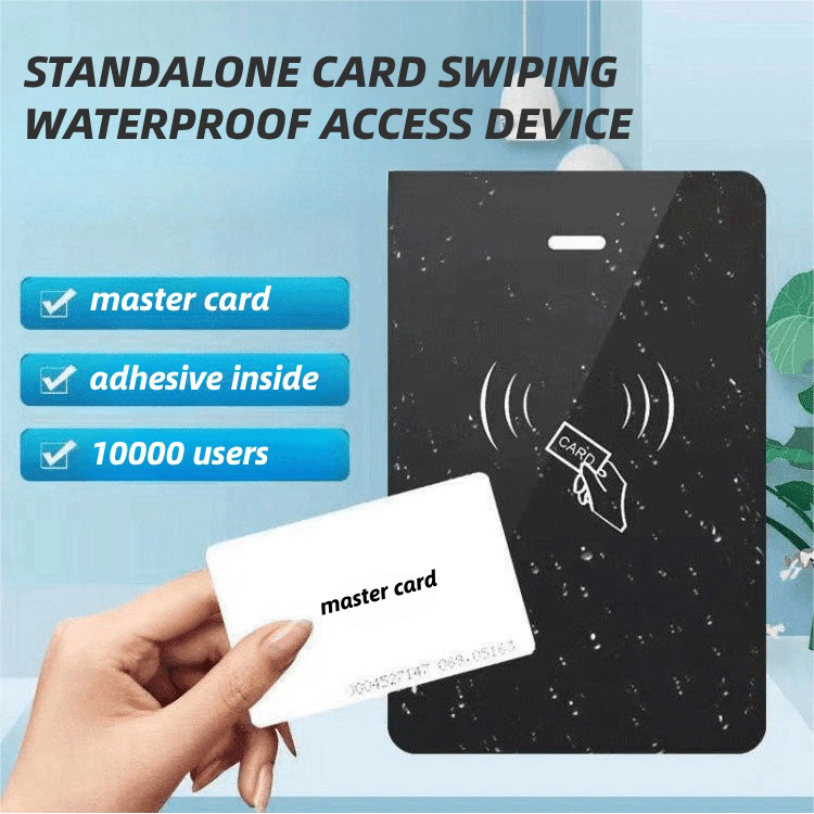 Waterproof DC12V EM 125khz ABS Card Swiping Standalone Access Device For Door RFID Access Control System