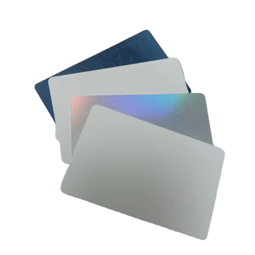 Customized Printing Smart Chip Metal NFC RFID Business Card ISO Access Control Laser Card with Mini Tag