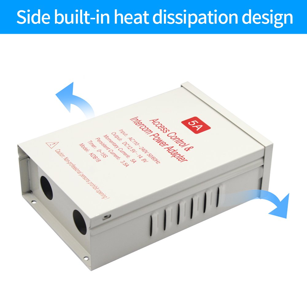Outdoor rainproof Power Supply RFID card Access Control System Power Supply AC 100~240V intercom system power adapter DC12V 5A