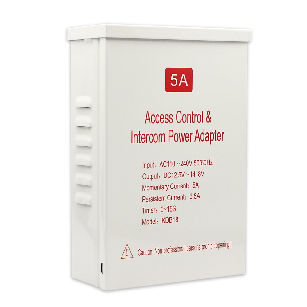 Outdoor rainproof Power Supply RFID card Access Control System Power Supply AC 100~240V intercom system power adapter DC12V 5A
