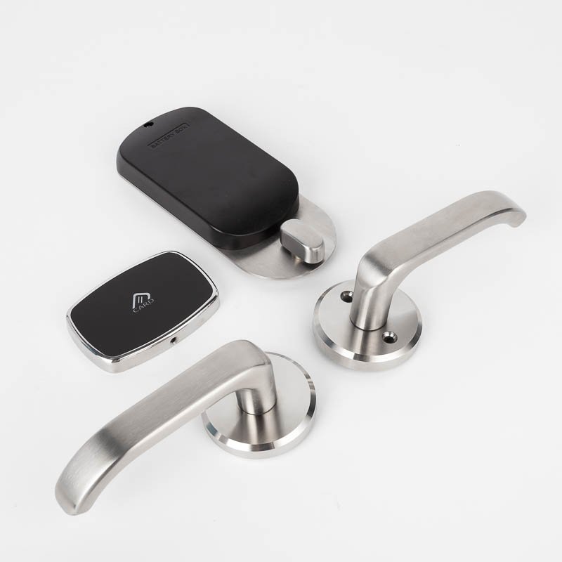 Hotel Door Lock High Quality Keyless Access Handle Rfid Card Key Free System Software Support Hotel PMS Sale Passage Lock