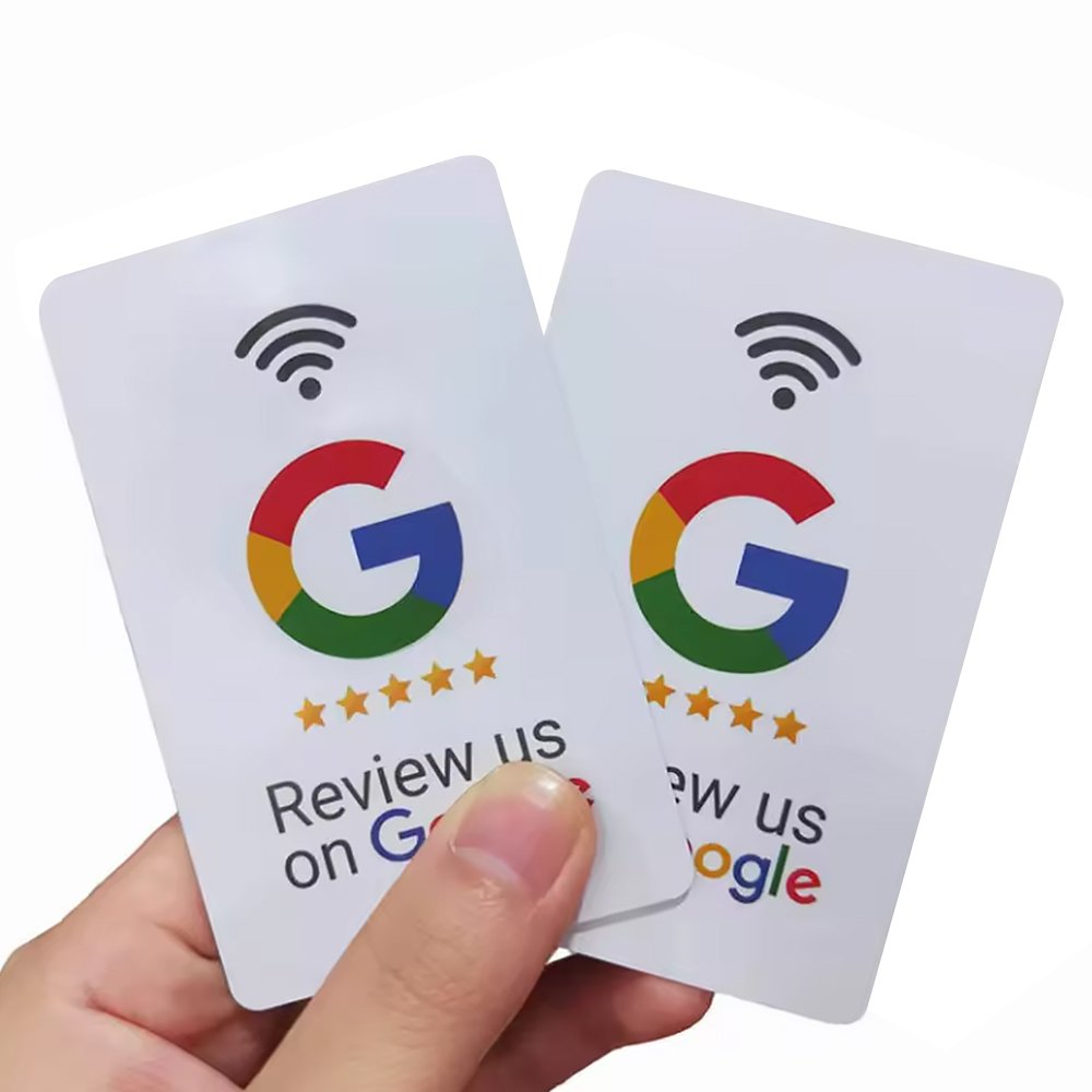 Custom QR Code Tap Business Ins Facebook TIKTOK Social Media RFID Card NFC Google Review Card