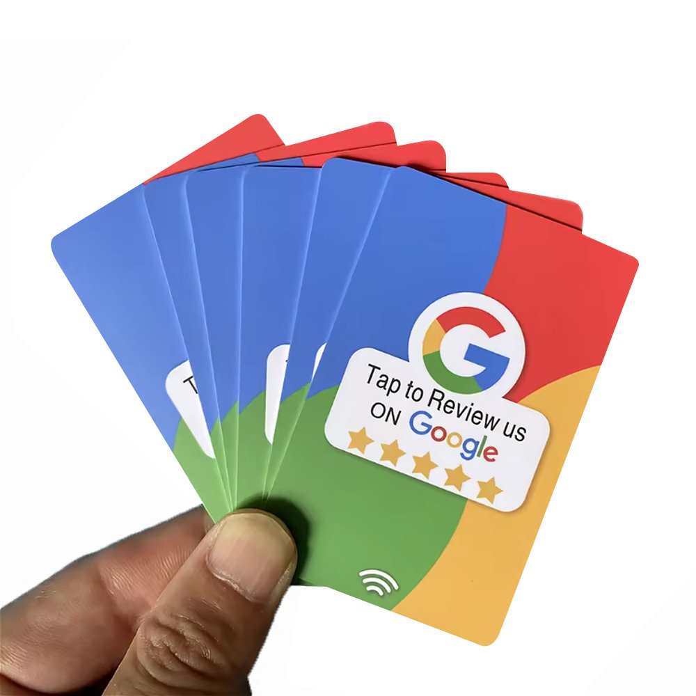 Custom QR Code Tap Business Ins Facebook TIKTOK Social Media RFID Card NFC Google Review Card