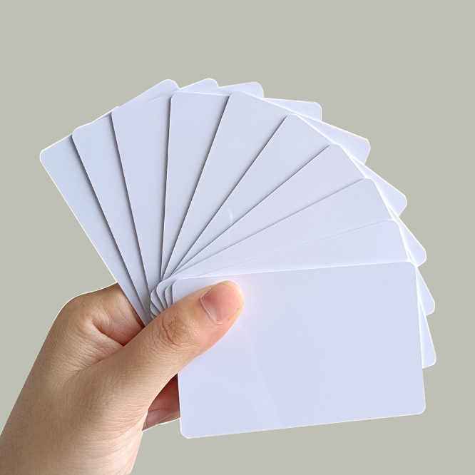 wholesale 13.56mhz Plastic White Blank PVC Card With Fudan F08S M1 Chip for Membership Management RFID Card