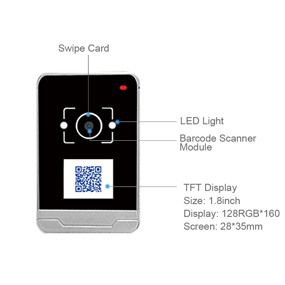 RD009 TCP/IP HTTP Protocol Mifared Card Reader RFID card Reader With QR Code Scanner For Access Control Turnstile And Elevator