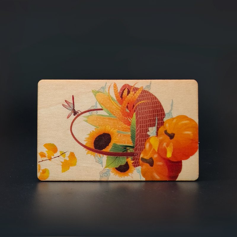 Friendly environment material customized UV printing CMYK color on wood walnut cherry NFC card smart card laser printed logo