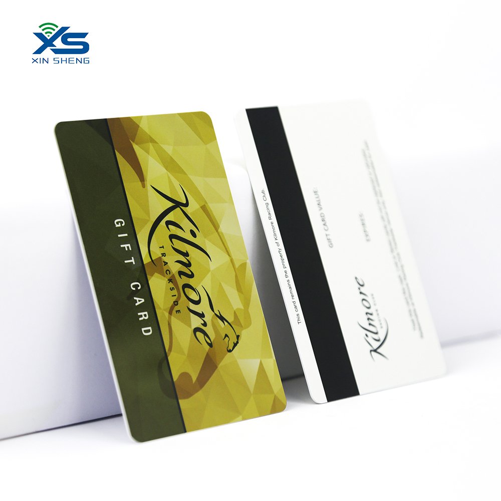 XS Professional Custom PVC business cards with logo Plastic CR80 Loco/Hico Barcode Vip Magnetic Stripe giftcards