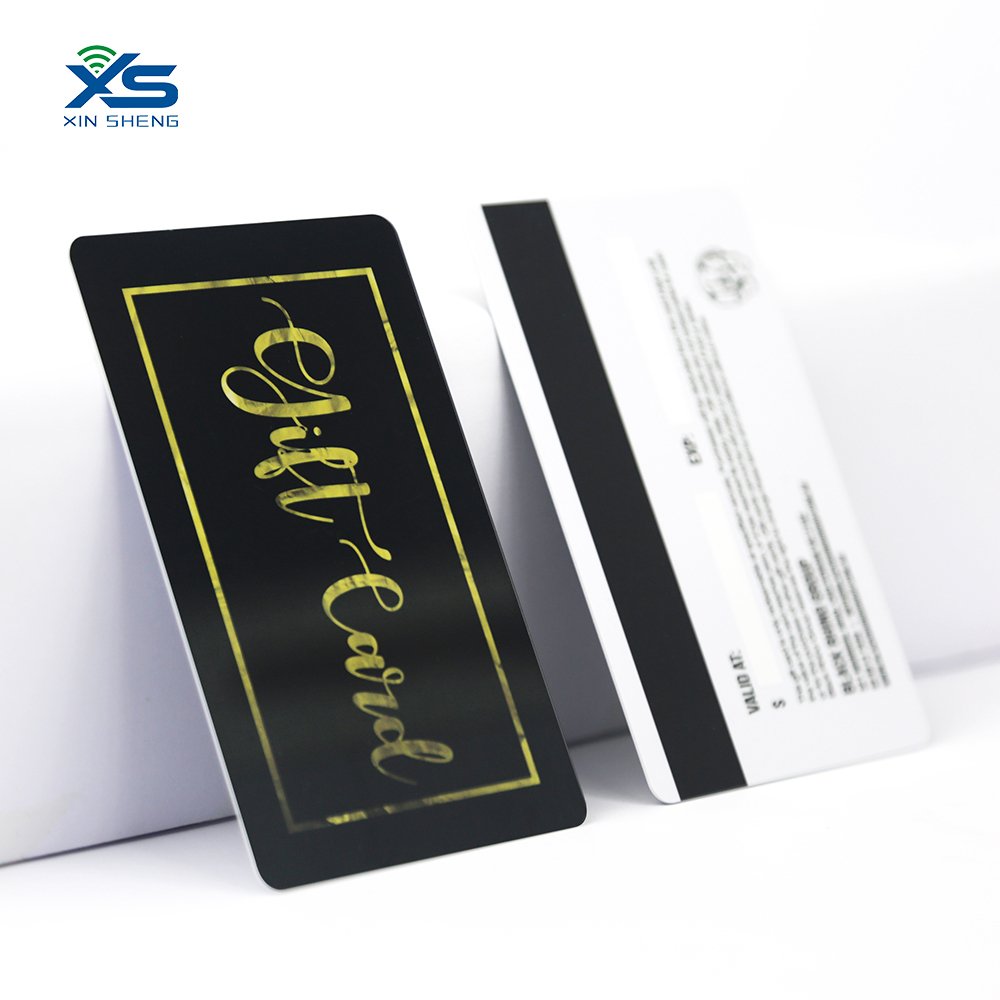 XS Professional Custom PVC business cards with logo Plastic CR80 Loco/Hico Barcode Vip Magnetic Stripe giftcards