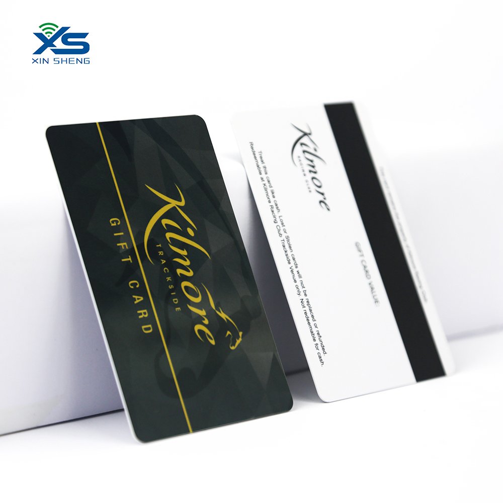 XS Professional Custom PVC business cards with logo Plastic CR80 Loco/Hico Barcode Vip Magnetic Stripe giftcards