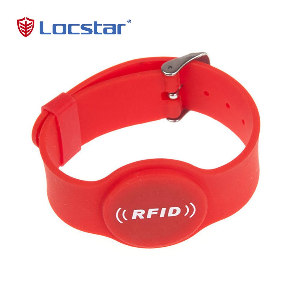 Logo Printed Waterproof Adjustable Smart Silicone Rfid Wristband Card Lock System Access Control Bracelet For Lock