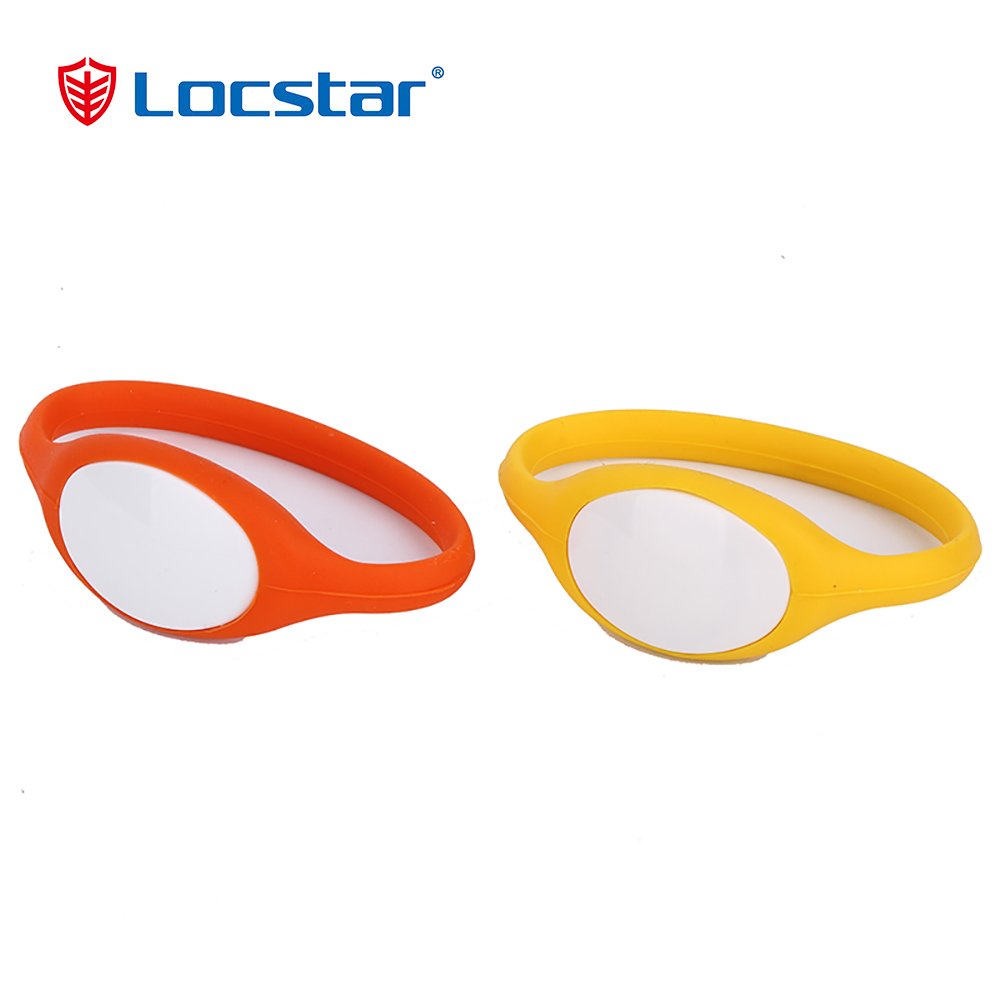 Logo Printed Waterproof Adjustable Smart Silicone Rfid Wristband Card Lock System Access Control Bracelet For Lock