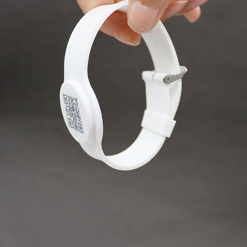 RFID Silicone Wristband RFID QR NFC Silicone Wristband Soft RFID Silicone Wristband NFC Bracelet