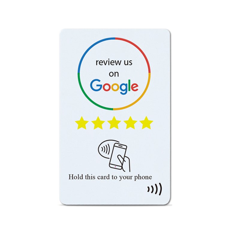 Custom NFC Business Cards QR Code Google Review Social Media NTAG215 tag213 tag216 RFID Chip Cards Matte PVC Material