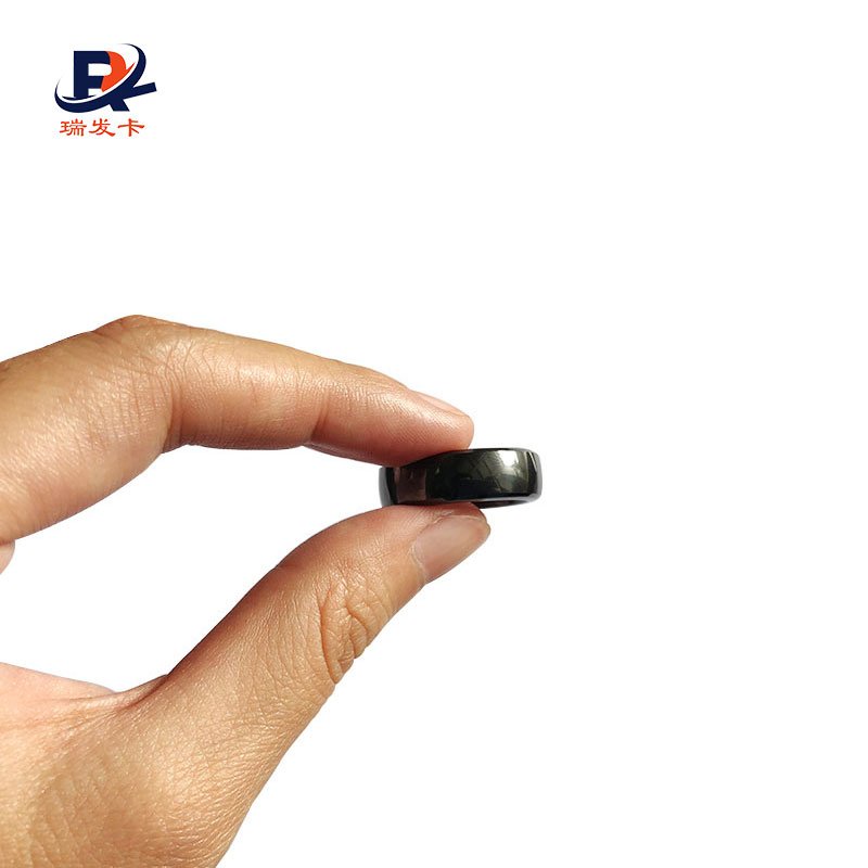 13.56mhz Ceramic NFC Ring RFID Key Tag / Fob NFC key Ring GYM Key Tags