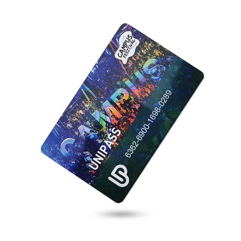 Custom Logo Printing RFID 13.56Mhz F08 Chip Standard Card Smart Contactless ISO14443A PVC Card