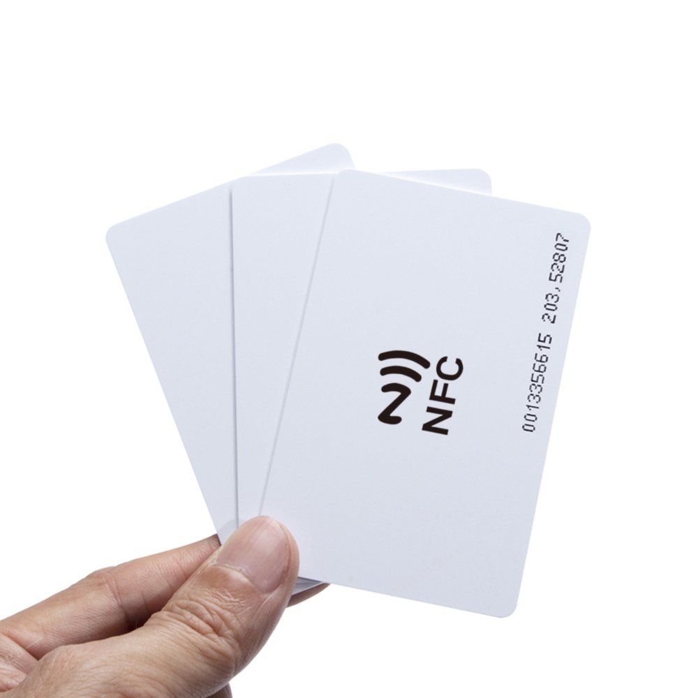 Factory CR80 Access Control nfc cards Rewritable 13.56Mhz RFID blank PVC Card