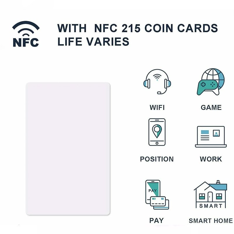 Waterproof Mini RFID NFC PET Material Access Control Key Card 13.56MHz PVC Business Card 1K Chip Smart Card School Hotel 125KHz