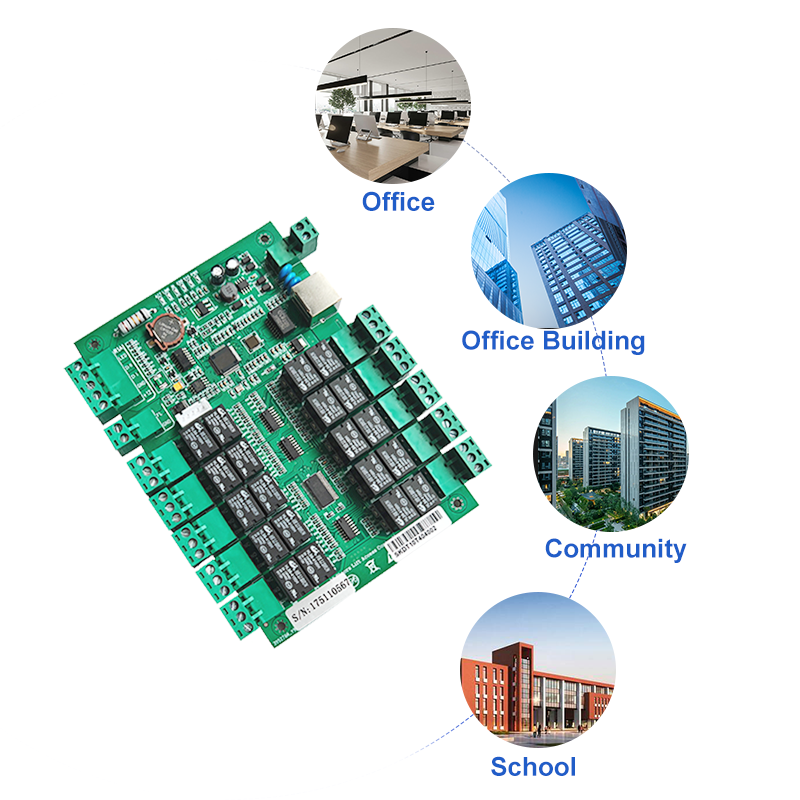 New Biometric Fingerprint RFID Proximity Swipe Key Card 10 Floors Lift Elevator Access Controller Board System