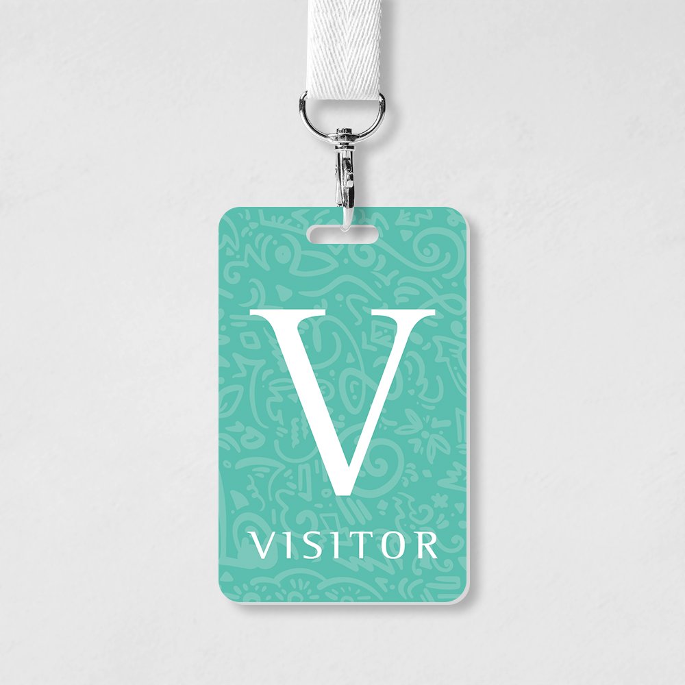 standard size visit pvc card no chip customer visitors access control management business card
