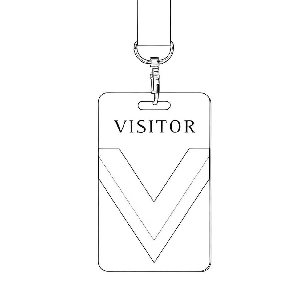 standard size visit pvc card no chip customer visitors access control management business card